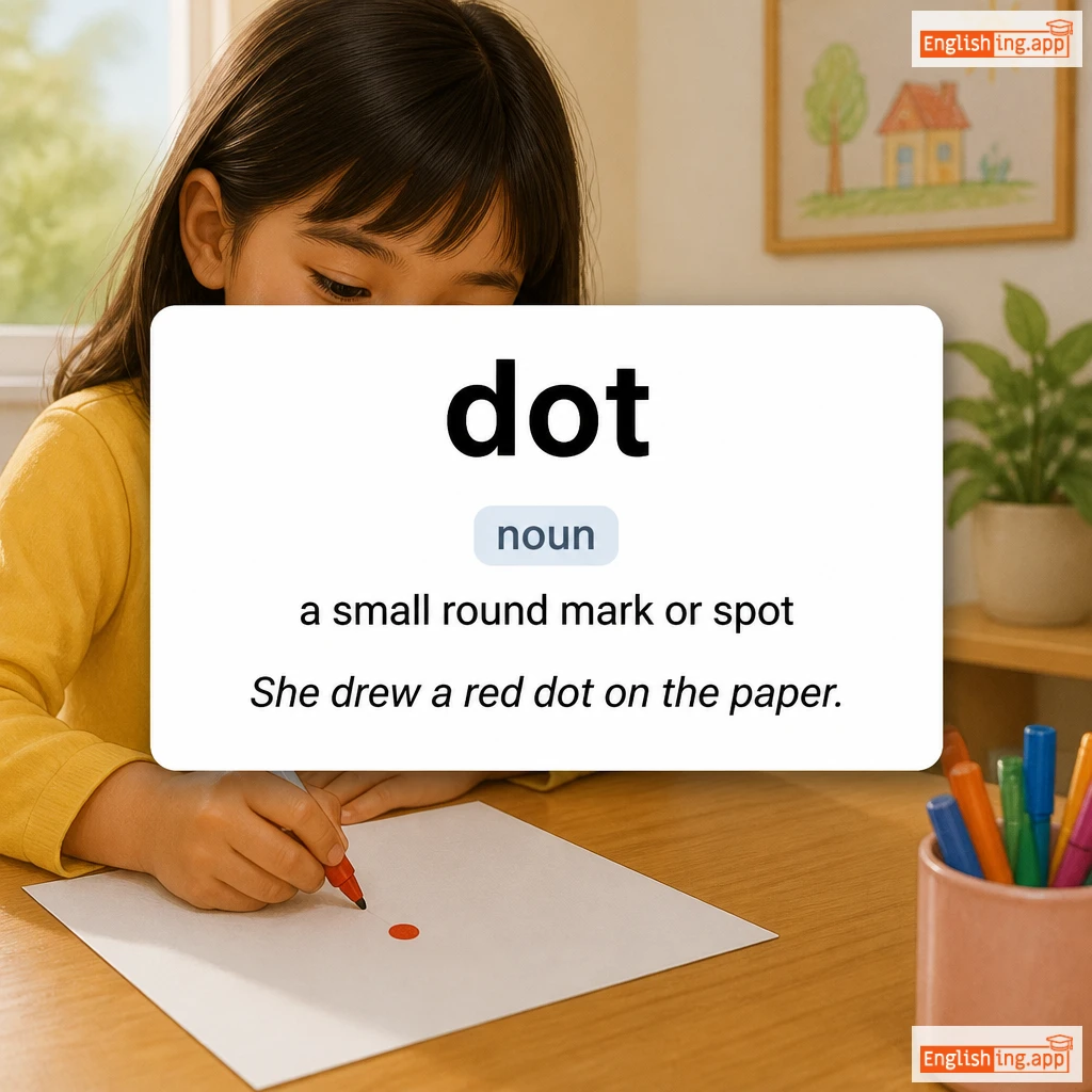 dot definition card — visual illustration of the meaning