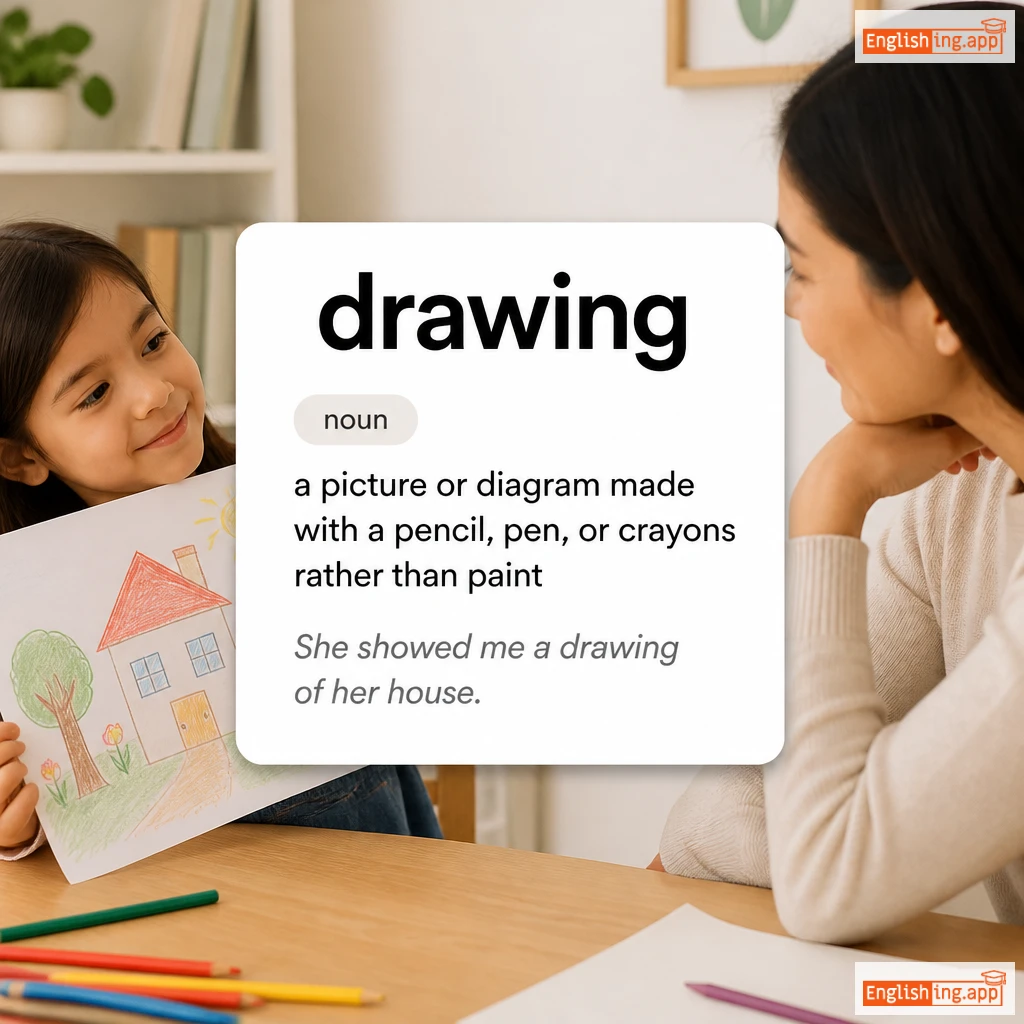 drawing definition card — visual illustration of the meaning