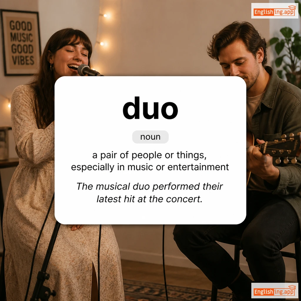 duo definition card — visual illustration of the meaning