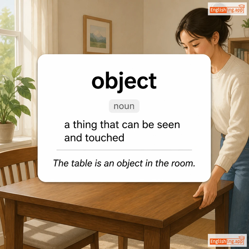 object definition card — visual illustration of the meaning