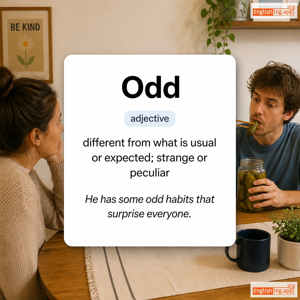 Odd definition card — visual illustration of the meaning