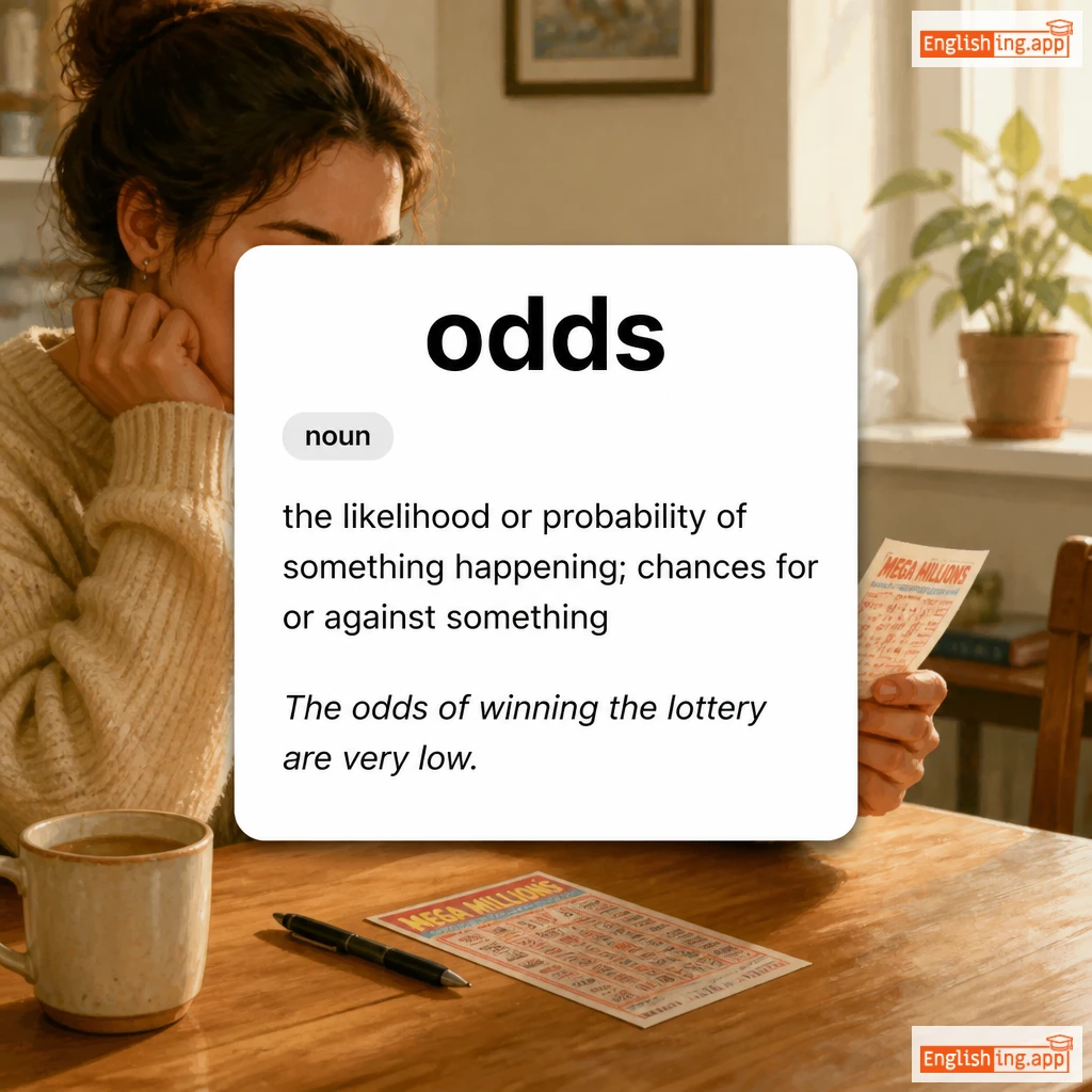 odds definition card — visual illustration of the meaning