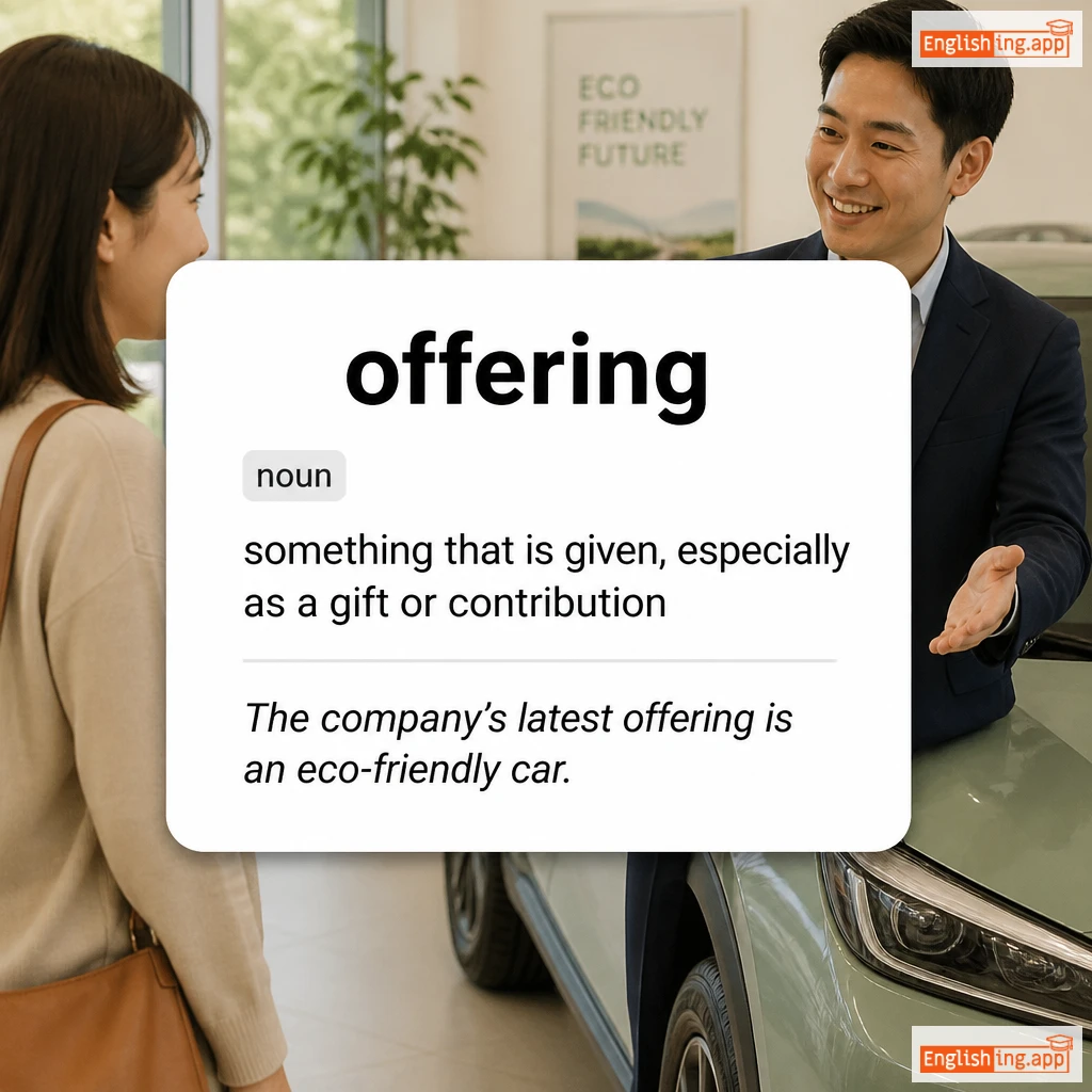 offering definition card — visual illustration of the meaning