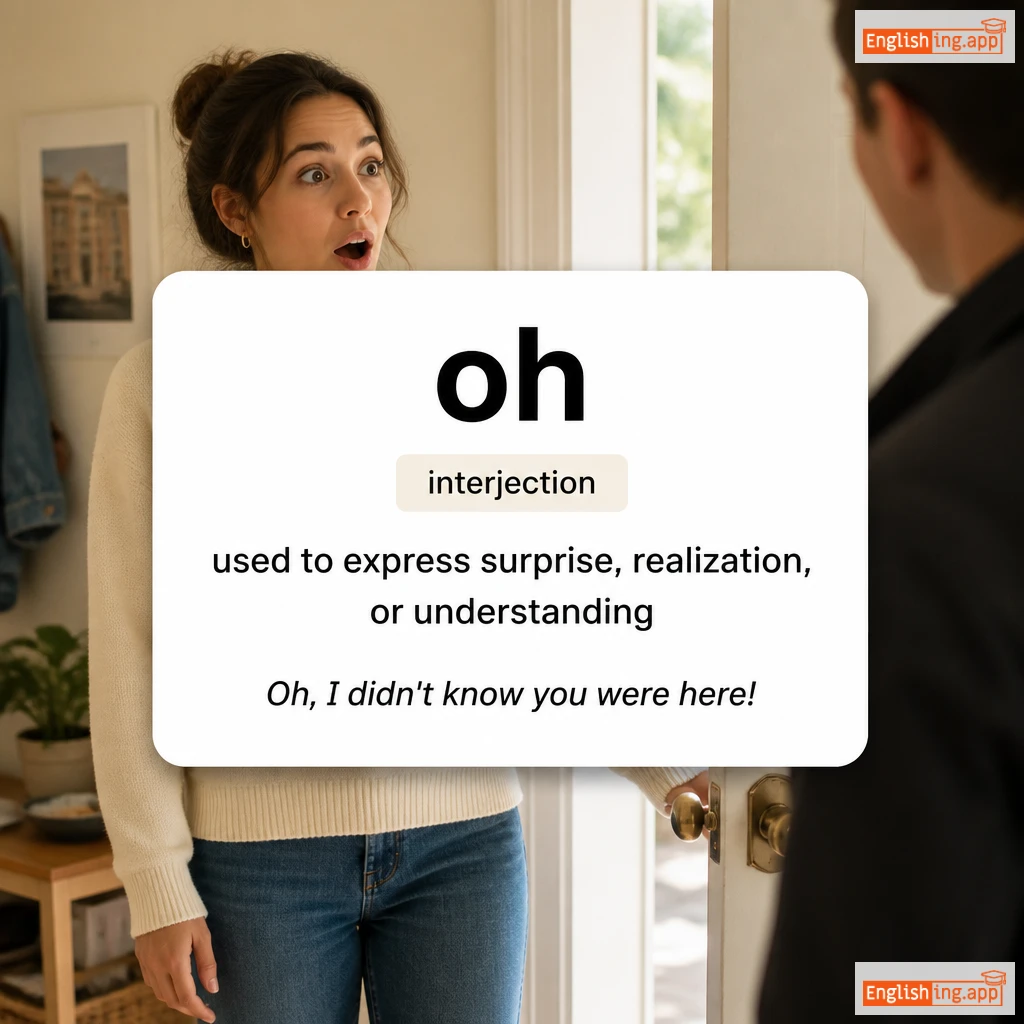oh definition card — visual illustration of the meaning