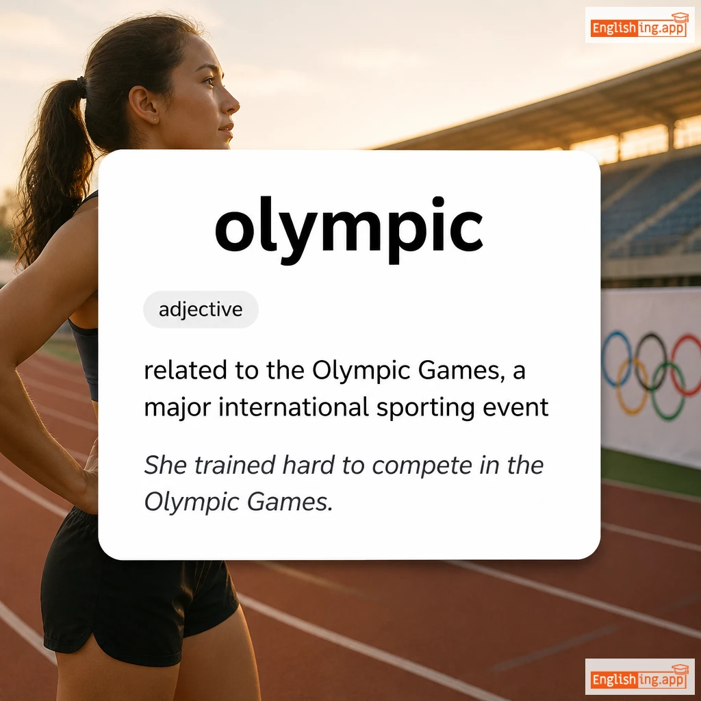 olympic definition card — visual illustration of the meaning