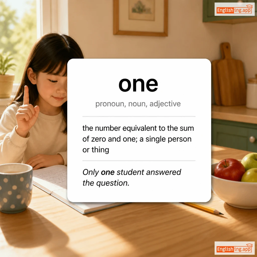 one definition card — visual illustration of the meaning