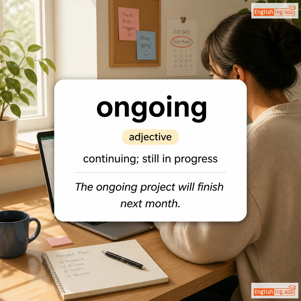 ongoing definition card — visual illustration of the meaning