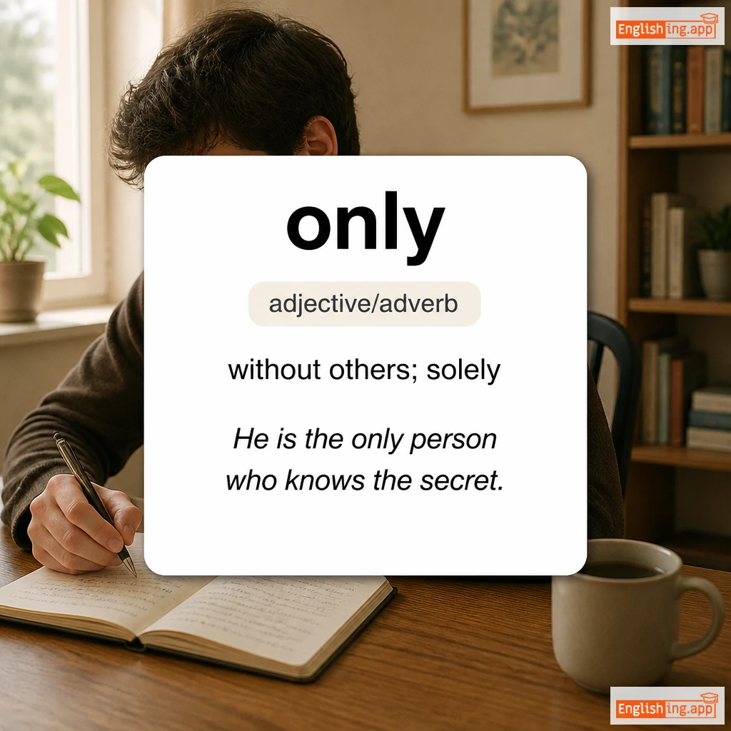 only definition card — visual illustration of the meaning