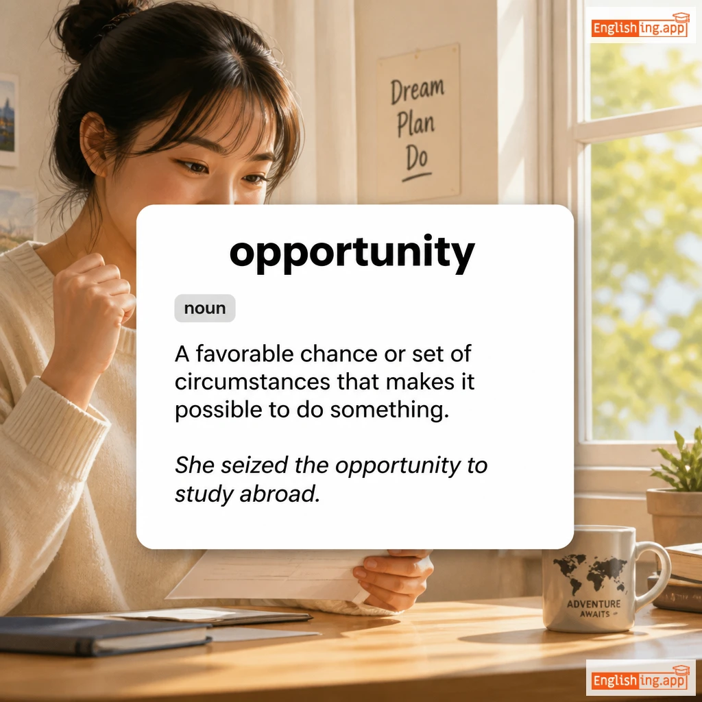 opportunity definition card — visual illustration of the meaning