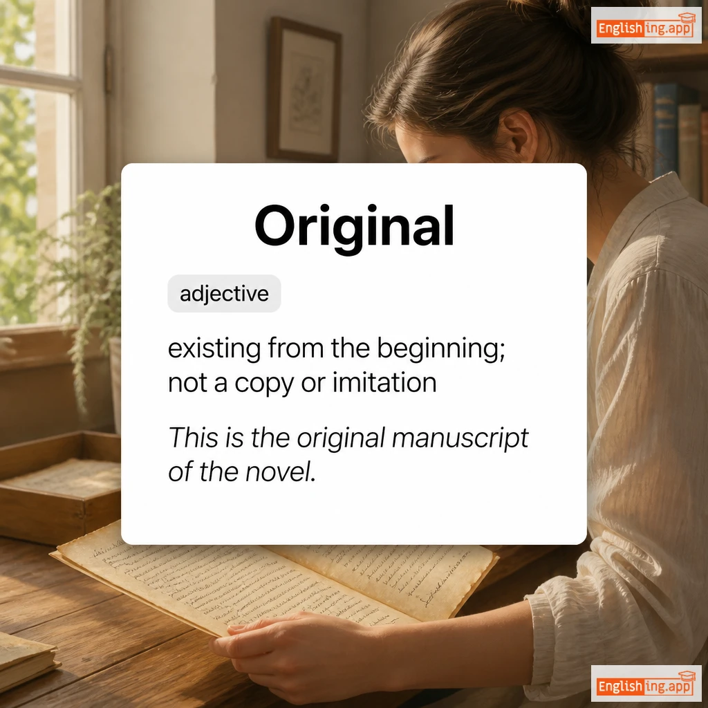 Original definition card — visual illustration of the meaning