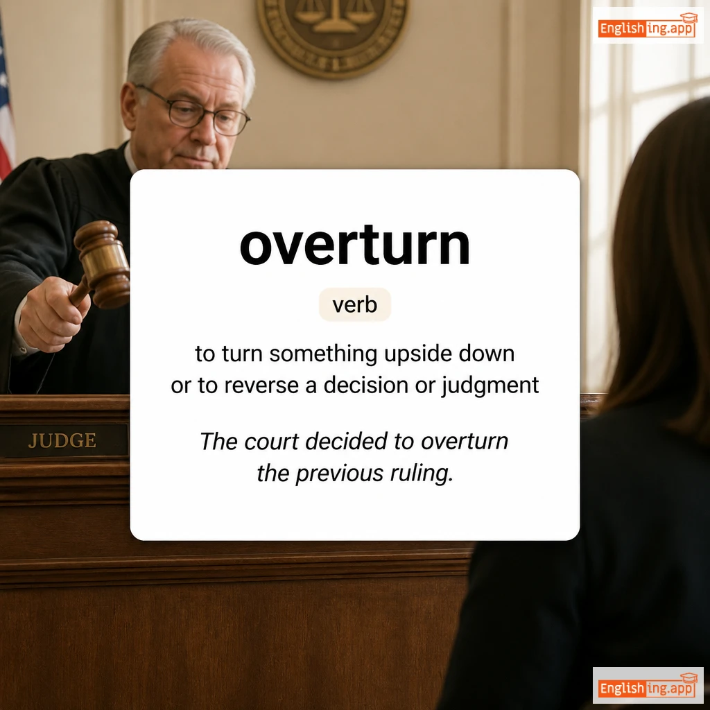 overturn definition card — visual illustration of the meaning
