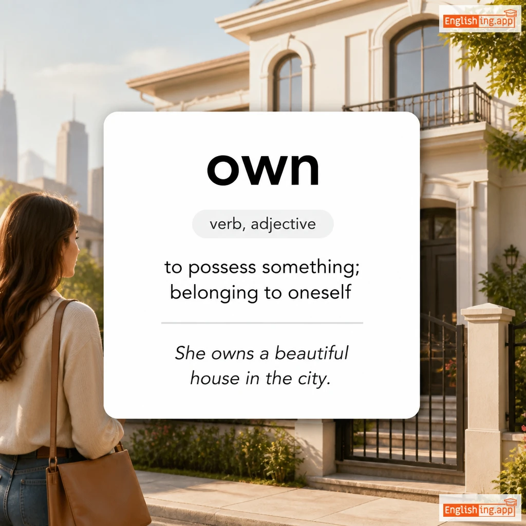 own definition card — visual illustration of the meaning