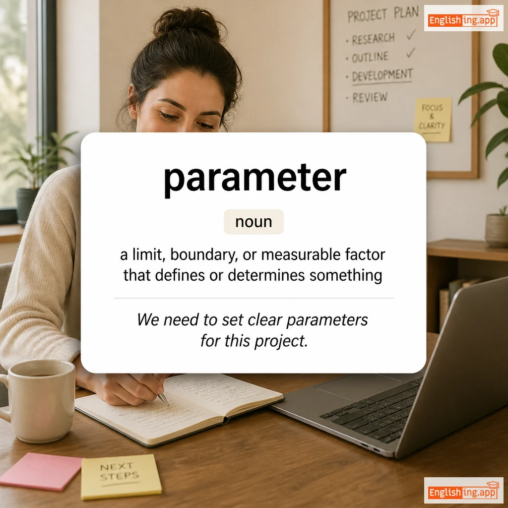 parameter definition card — visual illustration of the meaning
