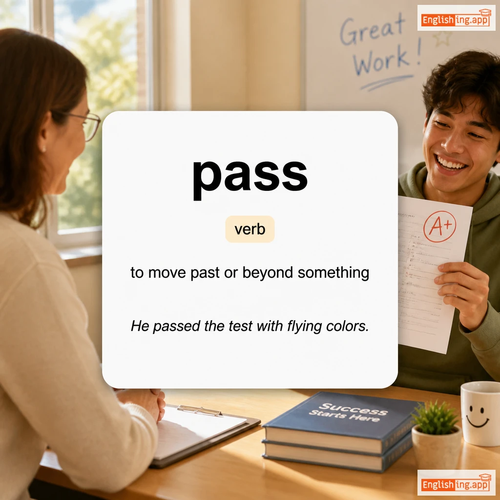 pass definition card — visual illustration of the meaning