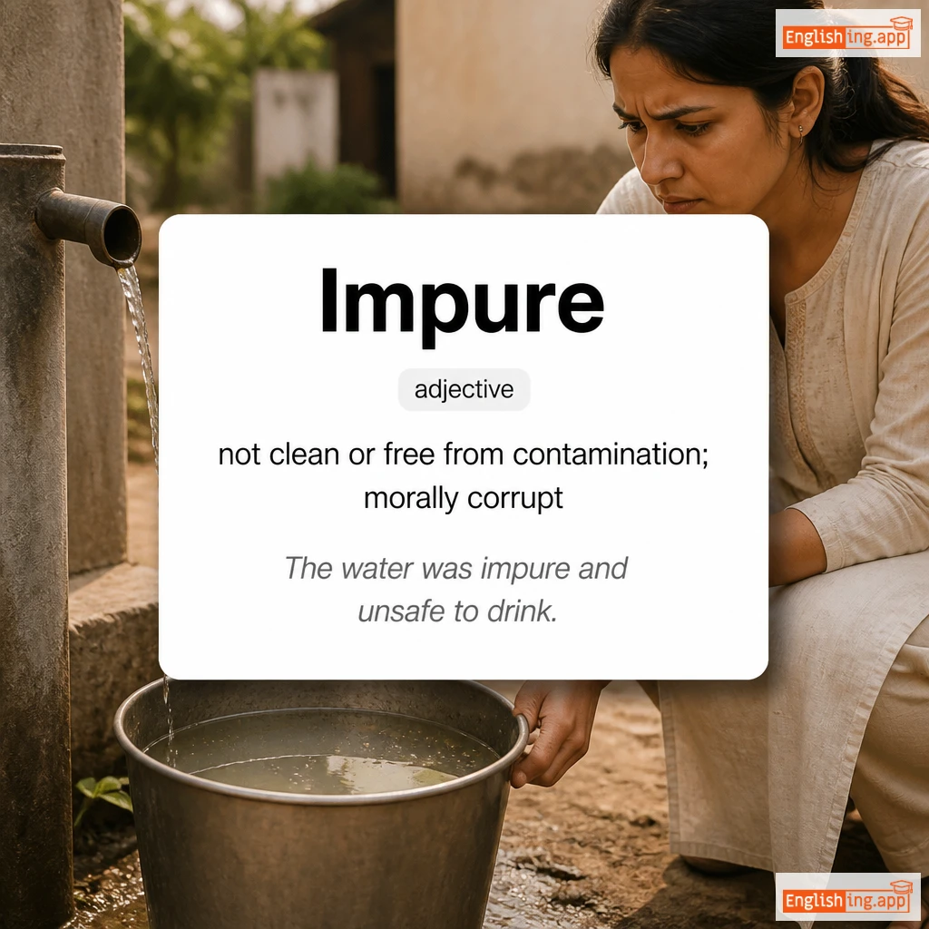 Impure definition card — visual illustration of the meaning