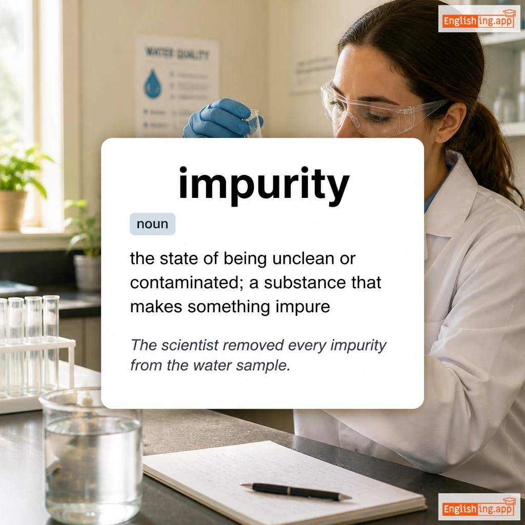 impurity definition card — visual illustration of the meaning