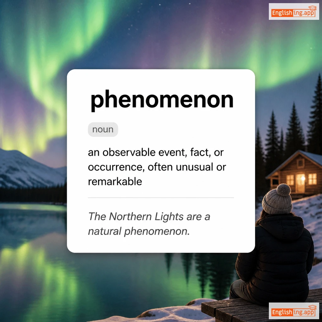 phenomenon definition card — visual illustration of the meaning