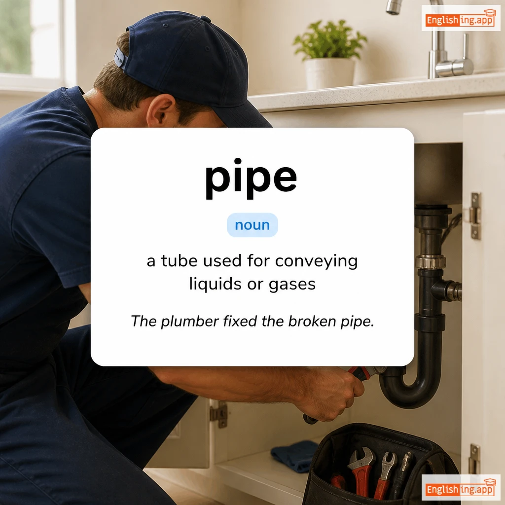 pipe definition card — visual illustration of the meaning