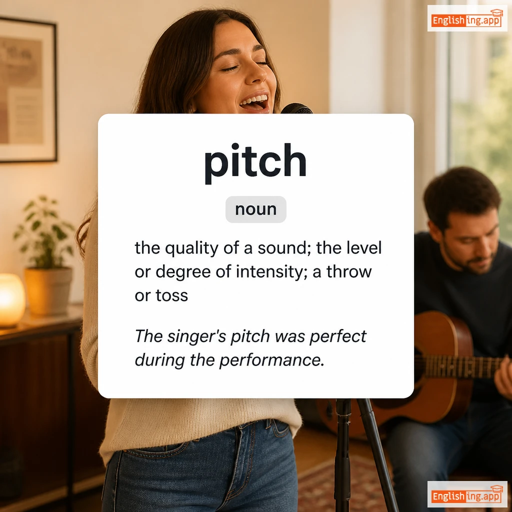 pitch definition card — visual illustration of the meaning