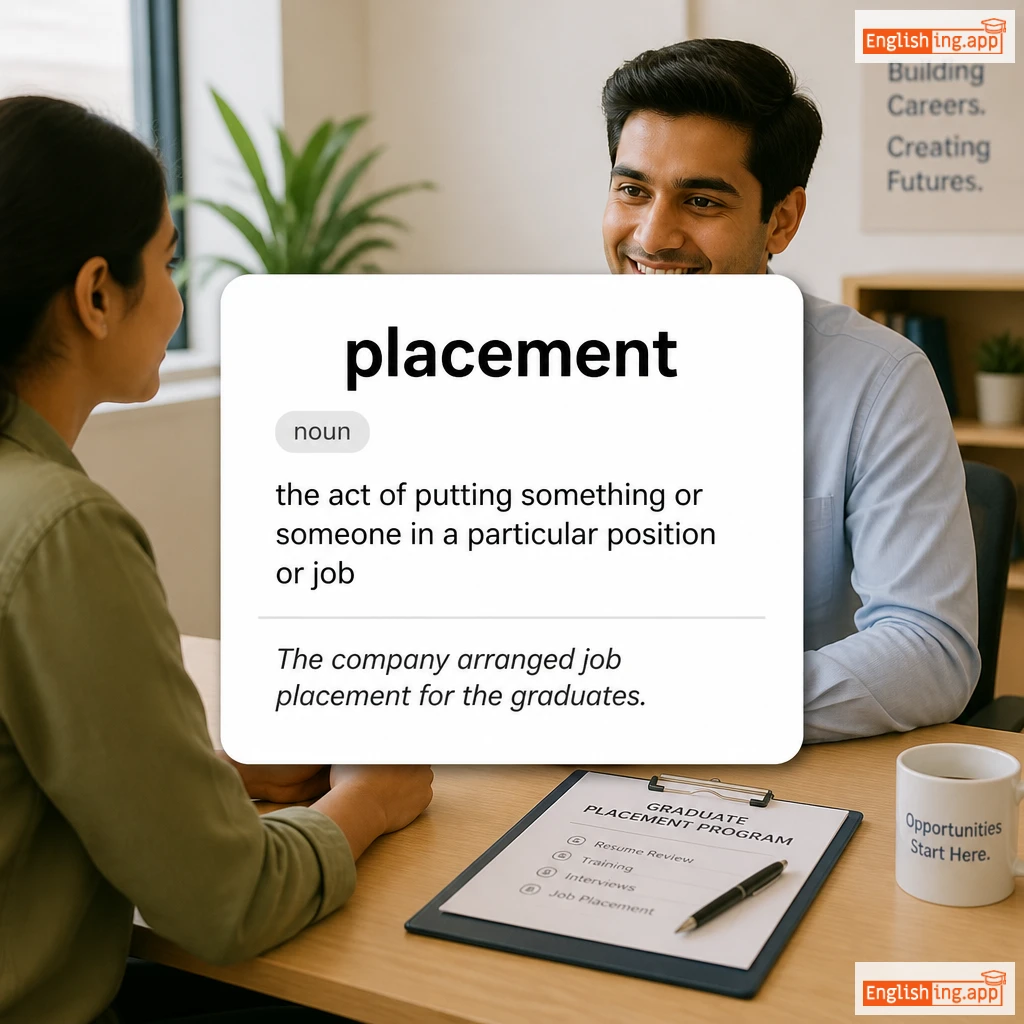 placement definition card — visual illustration of the meaning