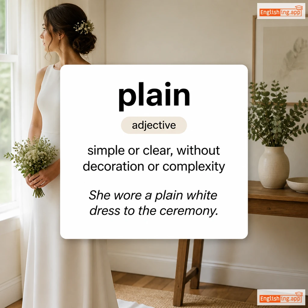 plain definition card — visual illustration of the meaning