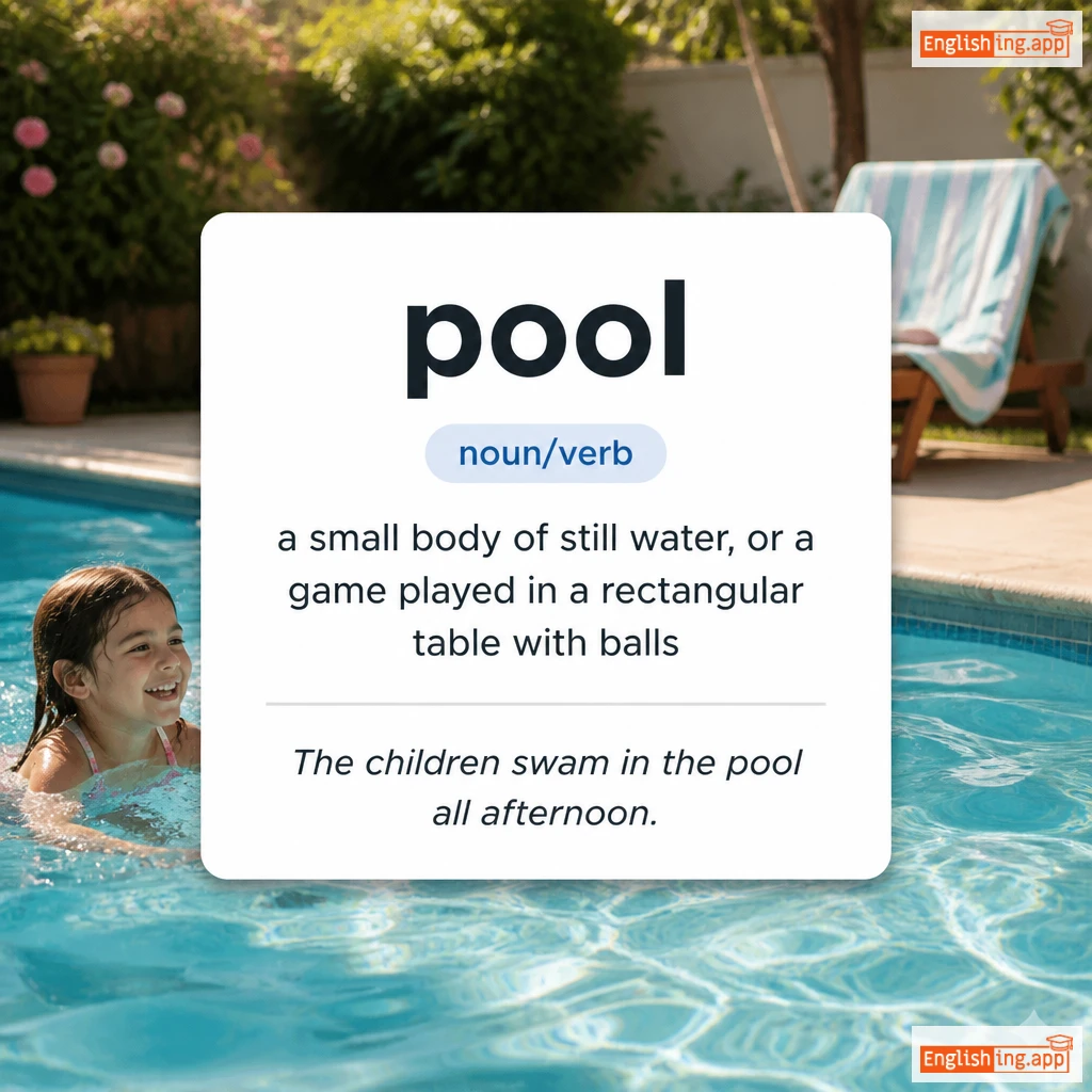 pool definition card — visual illustration of the meaning