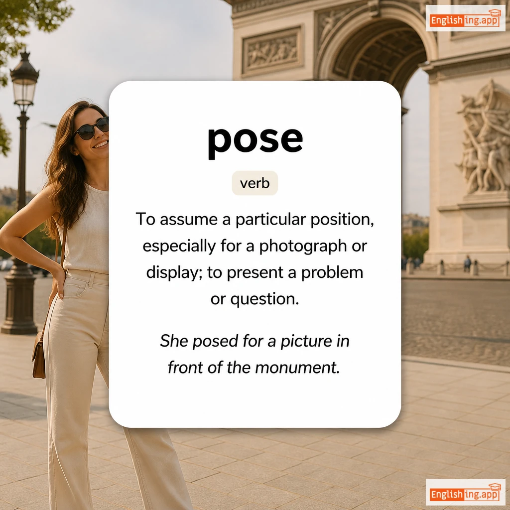 pose definition card — visual illustration of the meaning