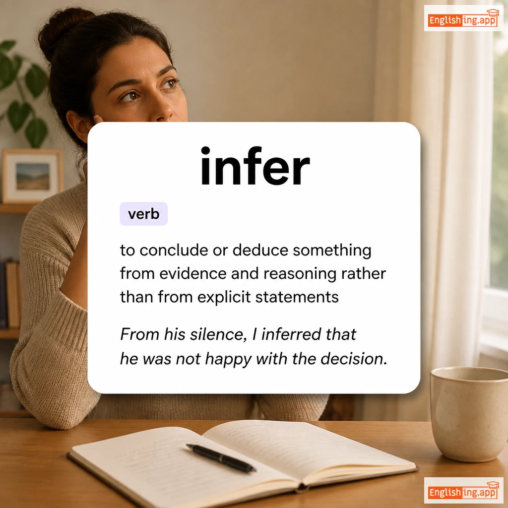 infer definition card — visual illustration of the meaning