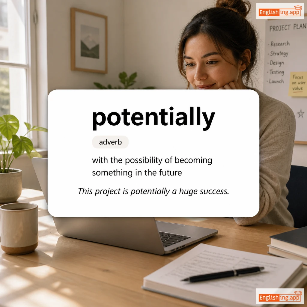 potentially definition card — visual illustration of the meaning