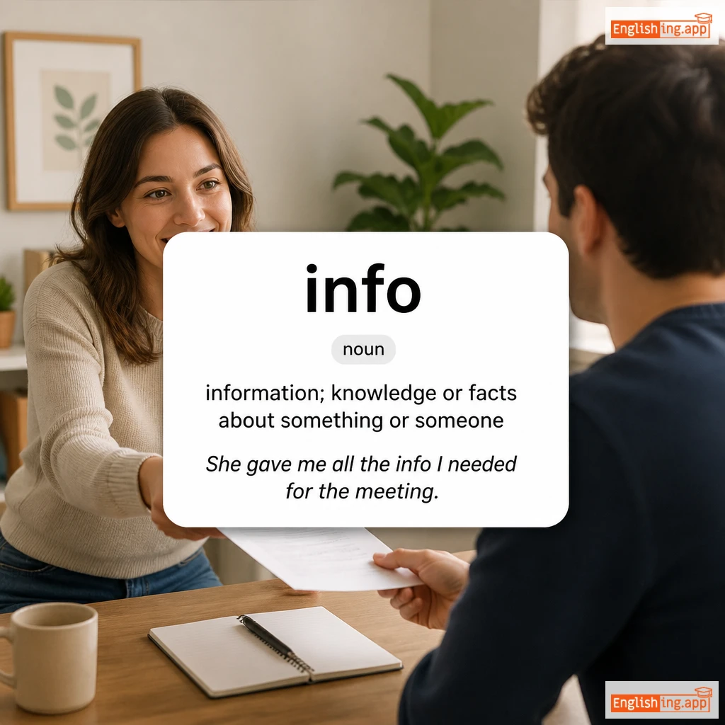 info definition card — visual illustration of the meaning