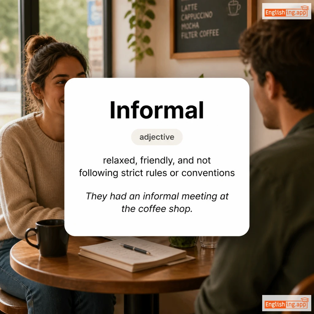 Informal definition card — visual illustration of the meaning
