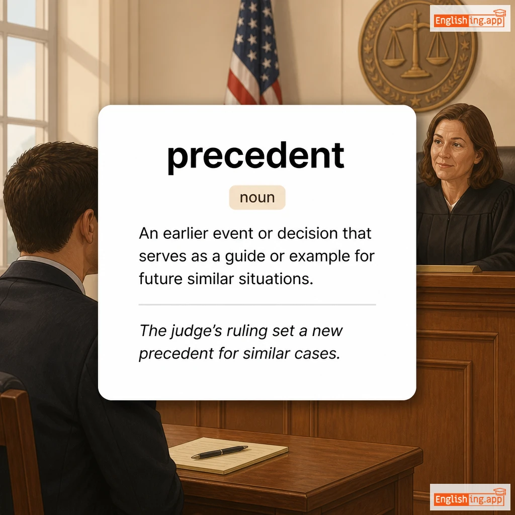 precedent definition card — visual illustration of the meaning