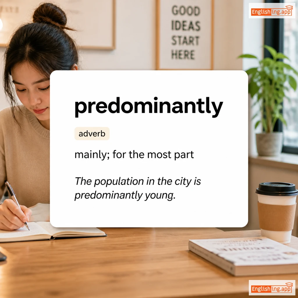 predominantly definition card — visual illustration of the meaning