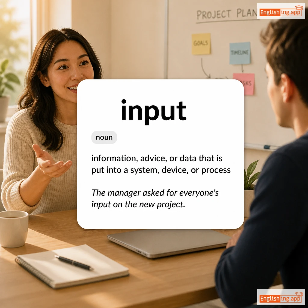 input definition card — visual illustration of the meaning