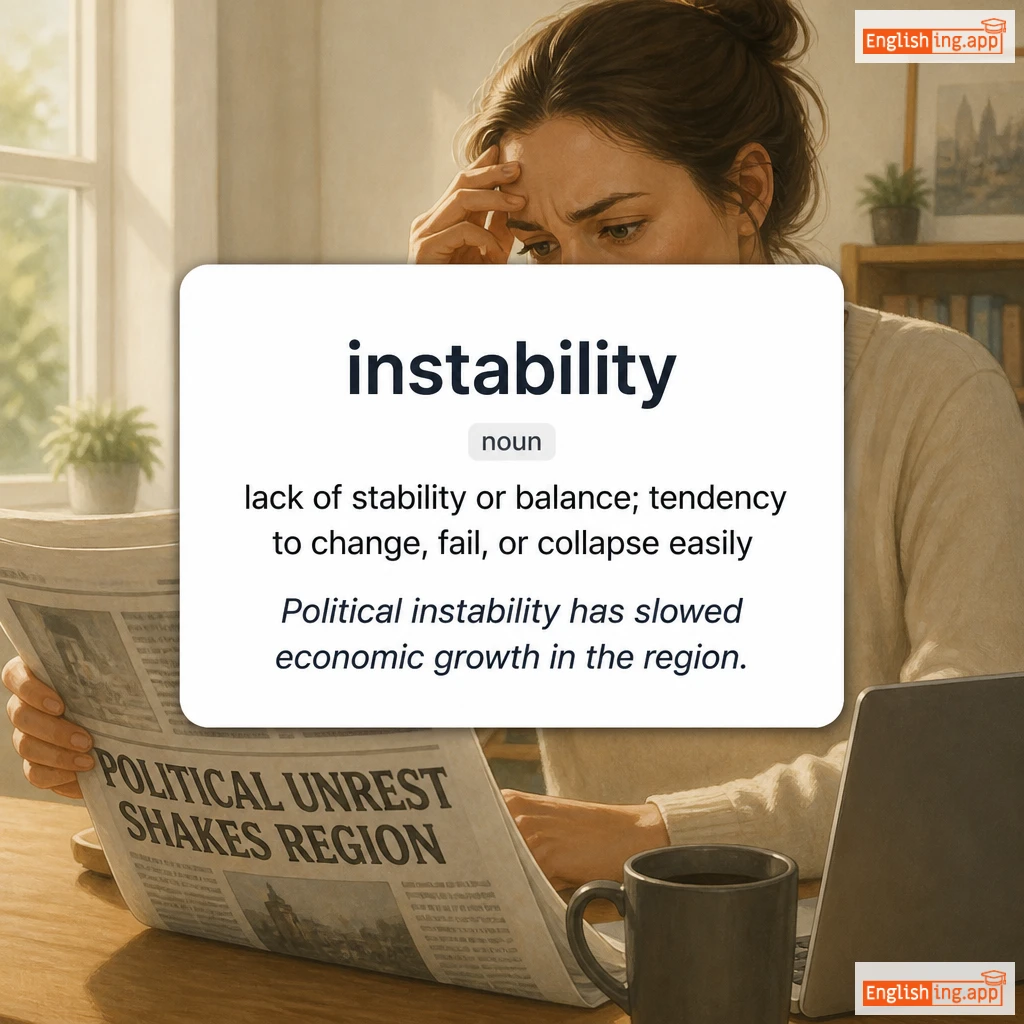 instability definition card — visual illustration of the meaning