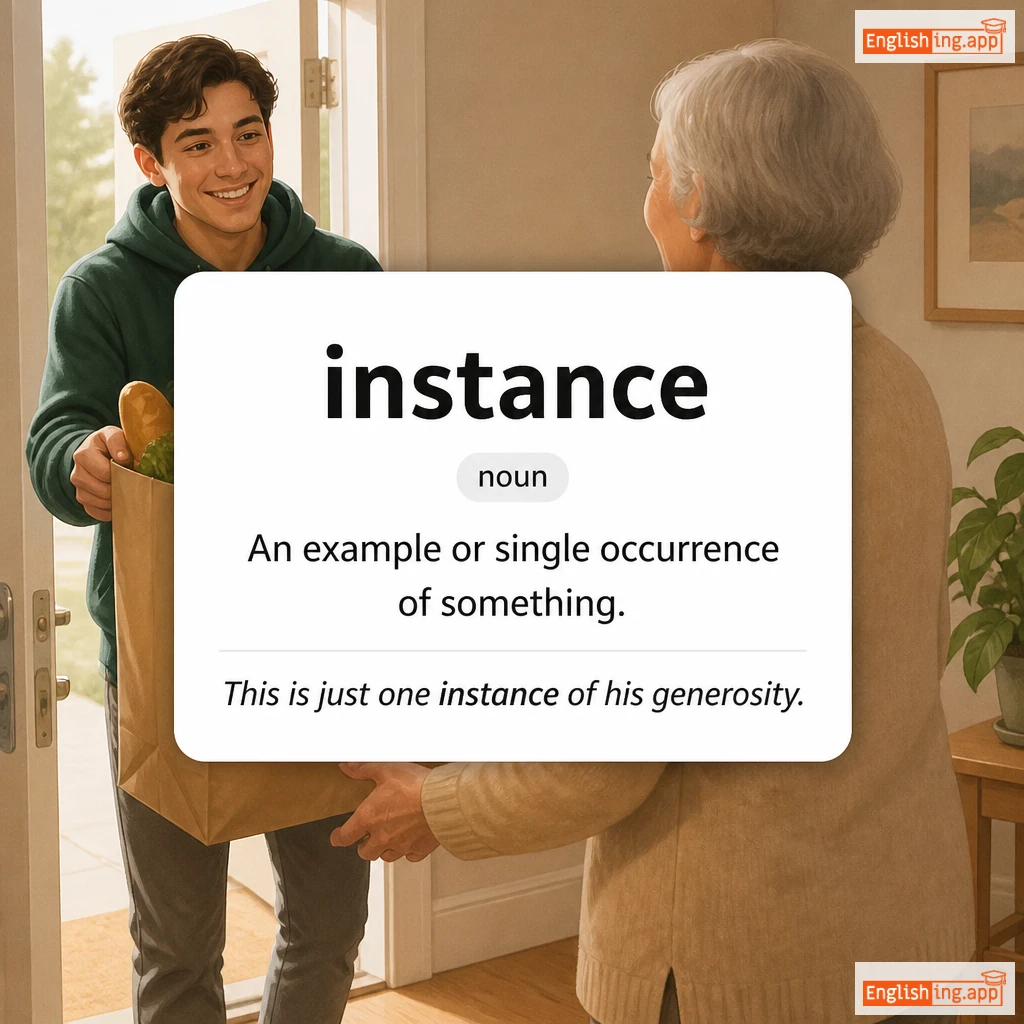 instance definition card — visual illustration of the meaning