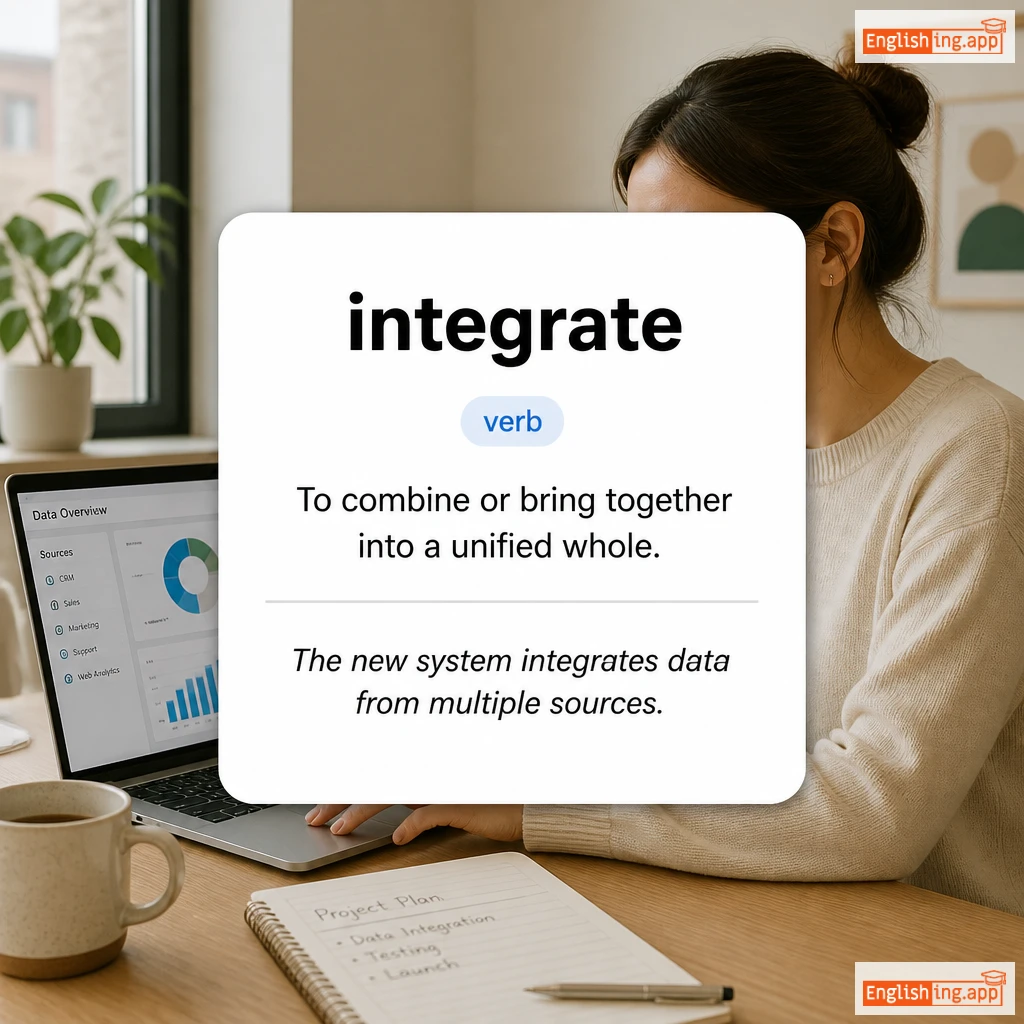 integrate definition card — visual illustration of the meaning