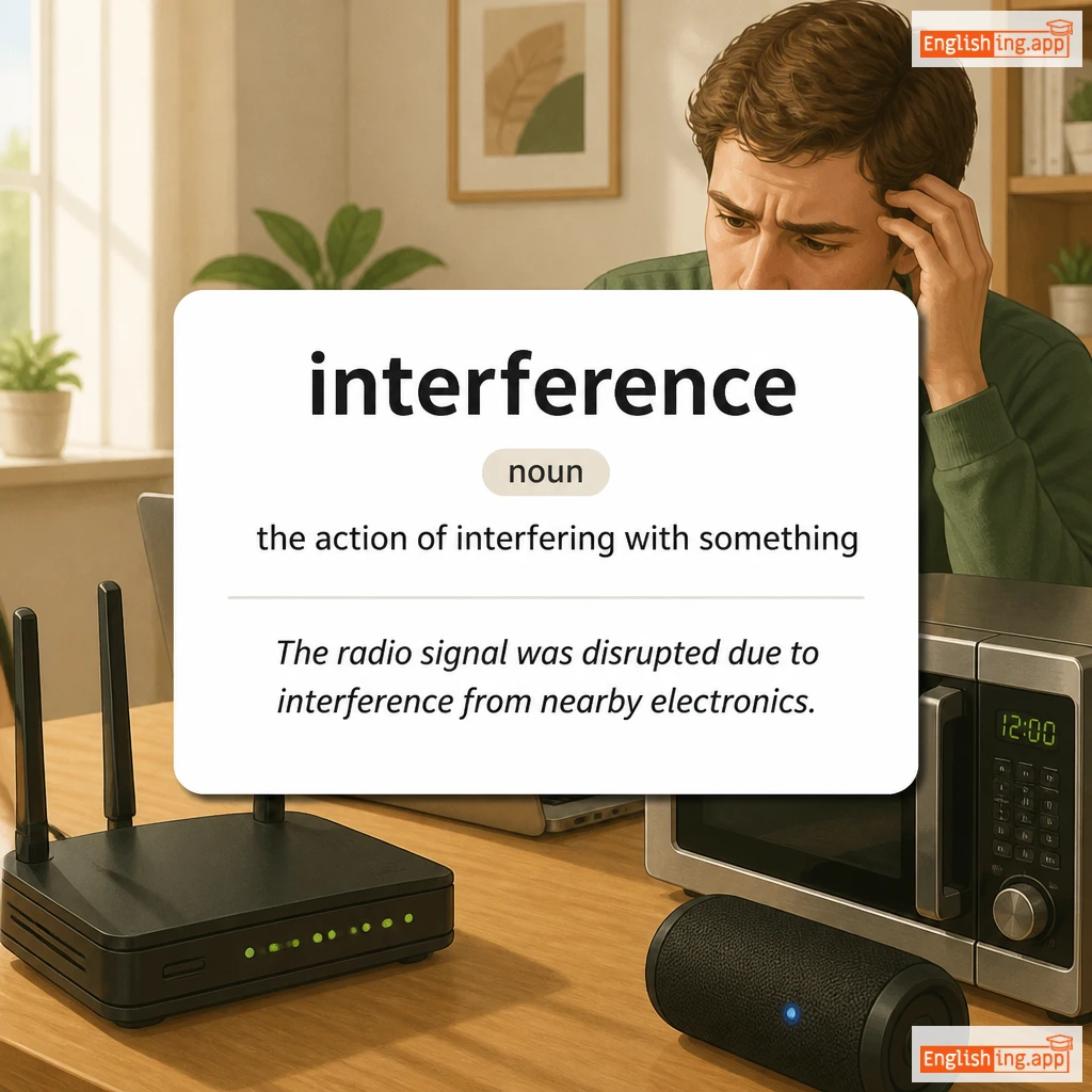 interference definition card — visual illustration of the meaning