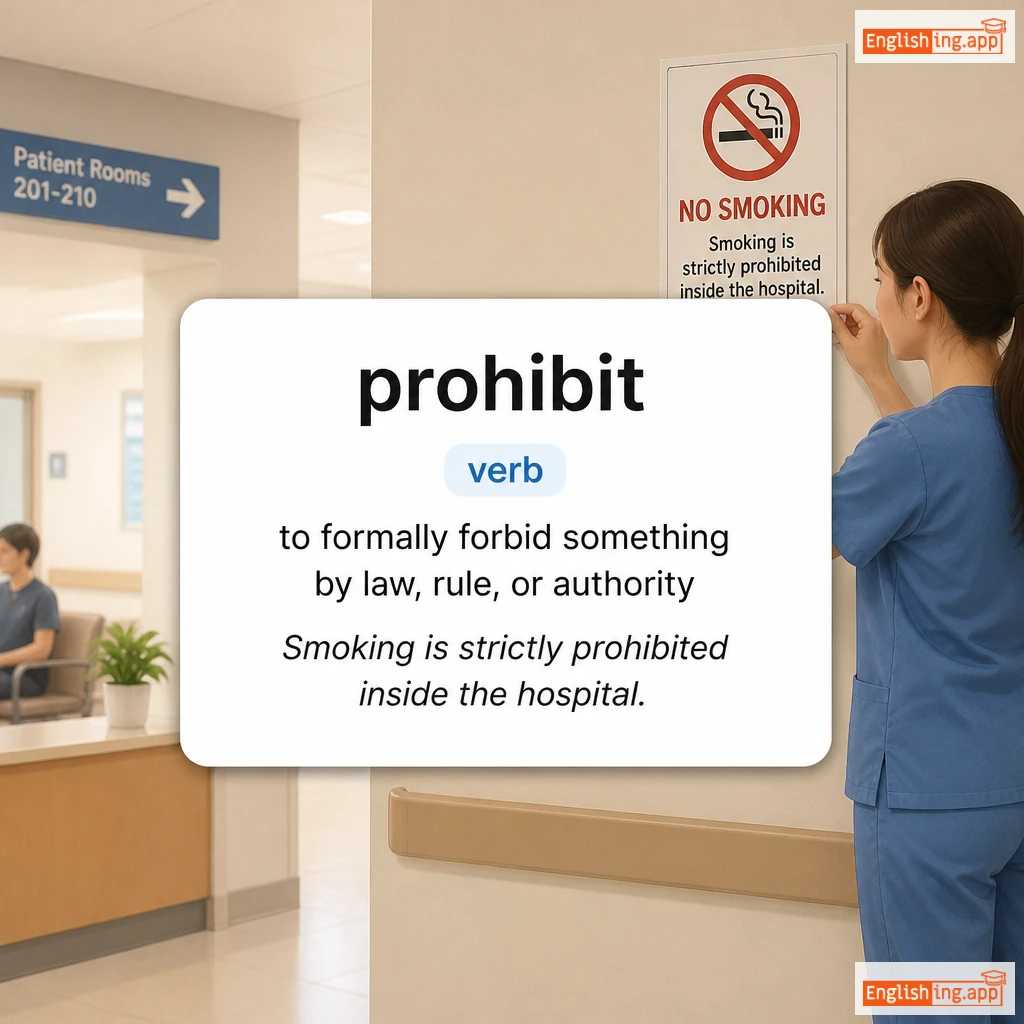 prohibit definition card — visual illustration of the meaning