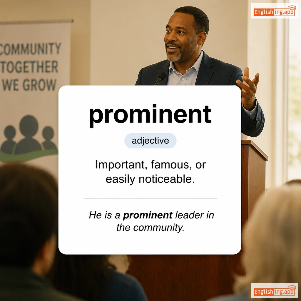 prominent definition card — visual illustration of the meaning