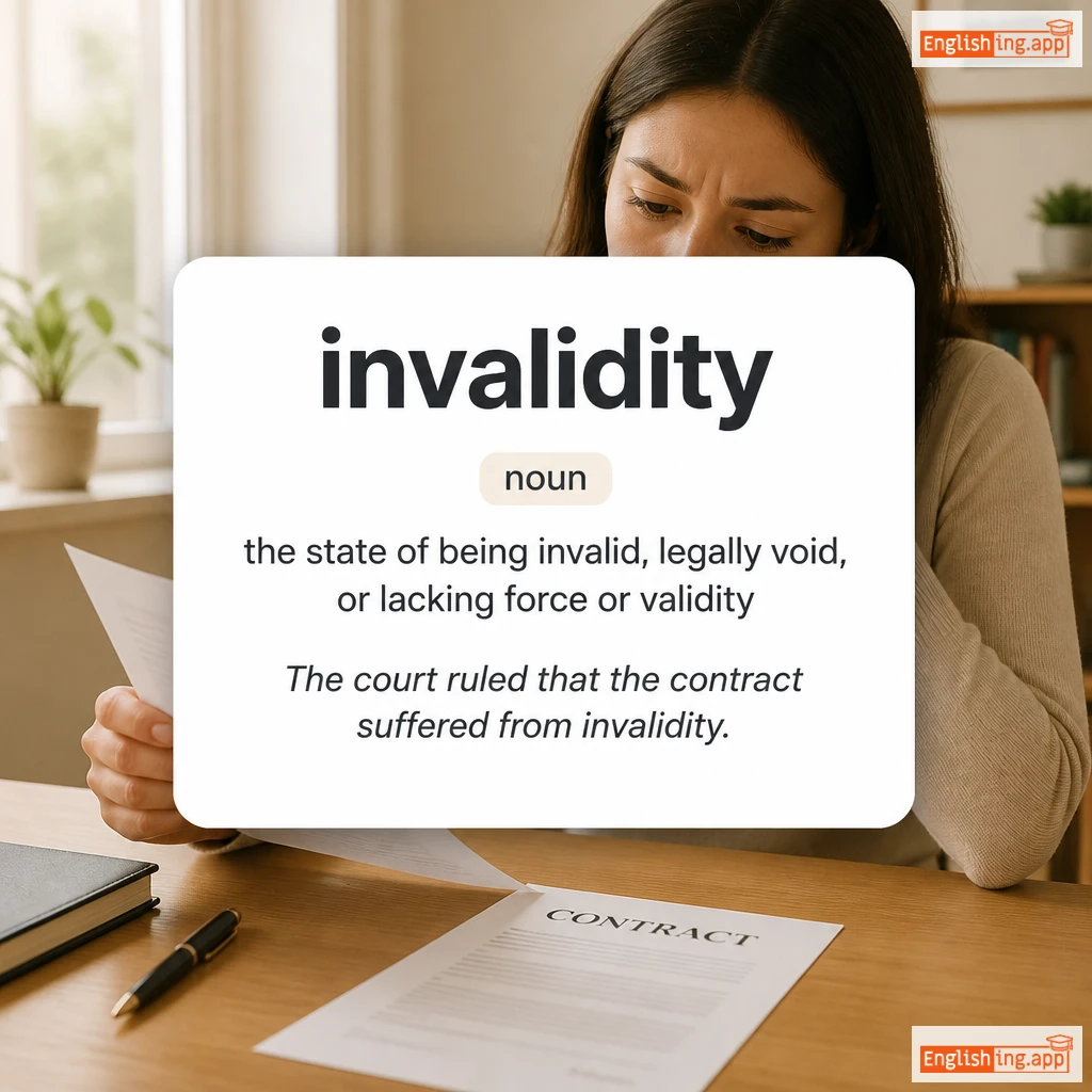 invalidity definition card — visual illustration of the meaning