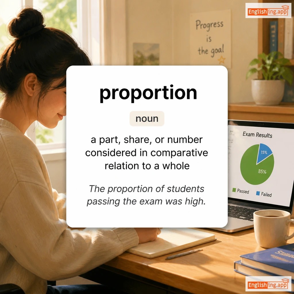 proportion definition card — visual illustration of the meaning