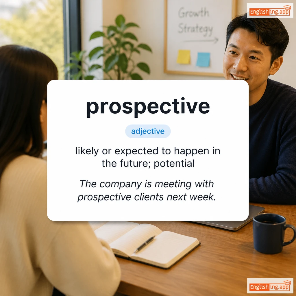 prospective definition card — visual illustration of the meaning