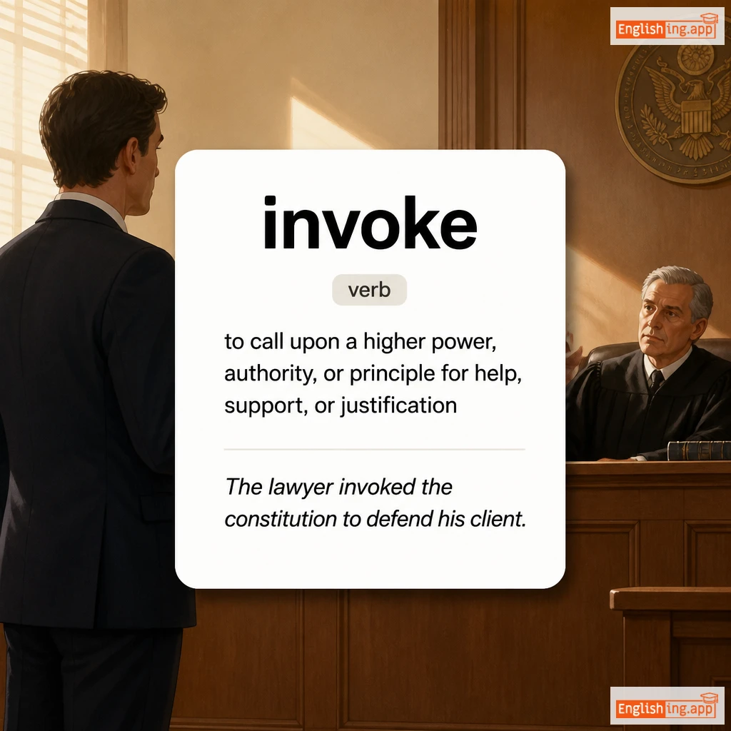 invoke definition card — visual illustration of the meaning