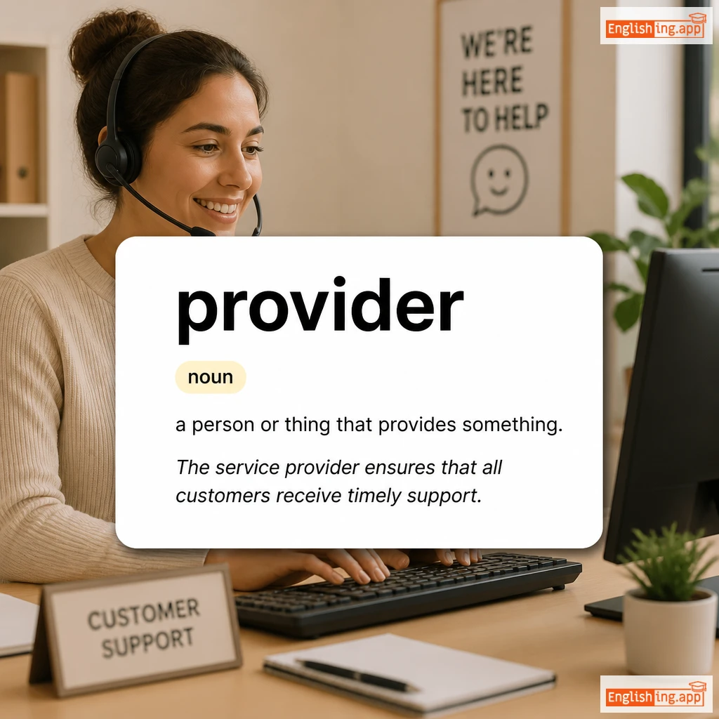 provider definition card — visual illustration of the meaning