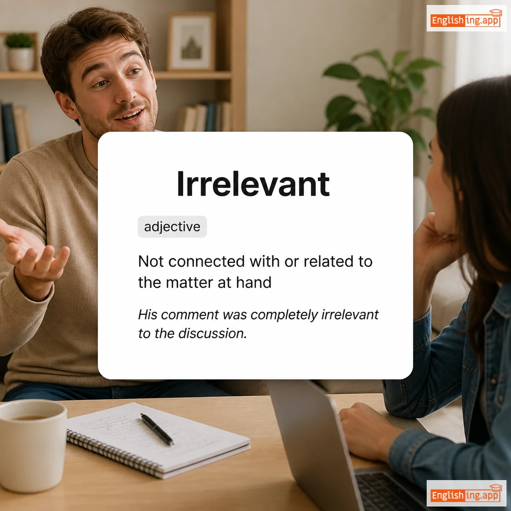 Irrelevant definition card — visual illustration of the meaning
