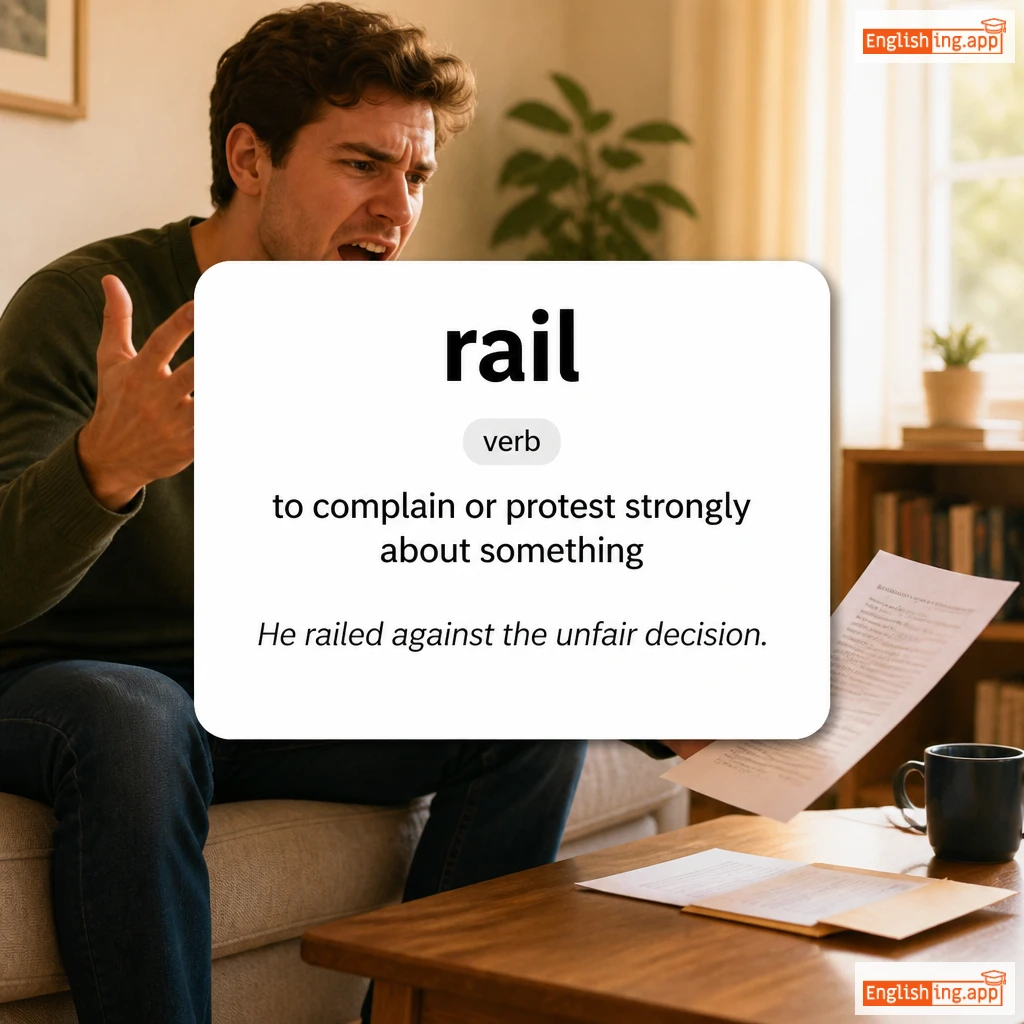 rail definition card — visual illustration of the meaning