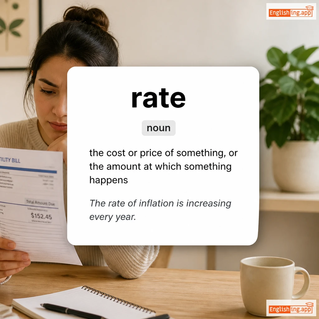 rate definition card — visual illustration of the meaning