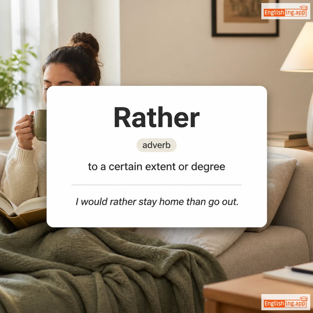 Rather definition card — visual illustration of the meaning