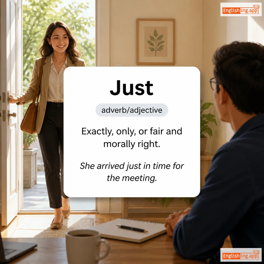 Just definition card — visual illustration of the meaning